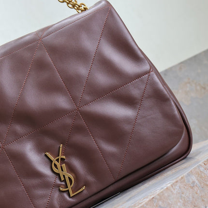 JAMIE 4.3 LARGE BAG 43 IN WINE RED LAMBSKIN GOLD HARDWARE