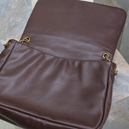JAMIE 4.3 LARGE BAG 43 IN WINE RED LAMBSKIN GOLD HARDWARE