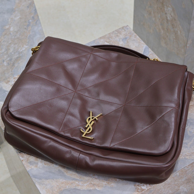 JAMIE 4.3 LARGE BAG 43 IN WINE RED LAMBSKIN GOLD HARDWARE