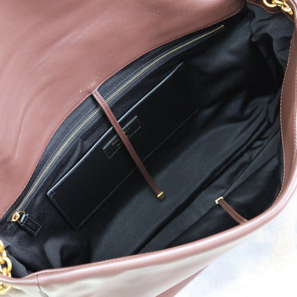 JAMIE 4.3 LARGE BAG 43 IN WINE RED LAMBSKIN GOLD HARDWARE