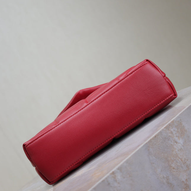 PUFFER TOY 23 IN RED LAMBSKIN GOLD HARDWARE