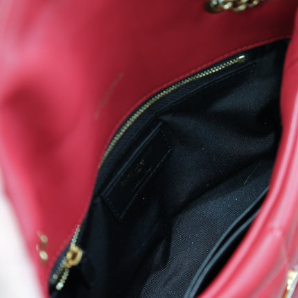 PUFFER TOY 23 IN RED LAMBSKIN GOLD HARDWARE