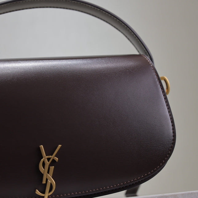 VOLTAIRE 24 IN BRUNETTE BROWN CALFSKIN