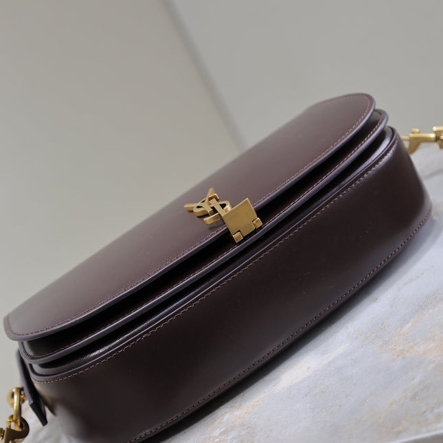 VOLTAIRE 24 IN BRUNETTE BROWN CALFSKIN