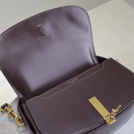 VOLTAIRE 24 IN BRUNETTE BROWN CALFSKIN