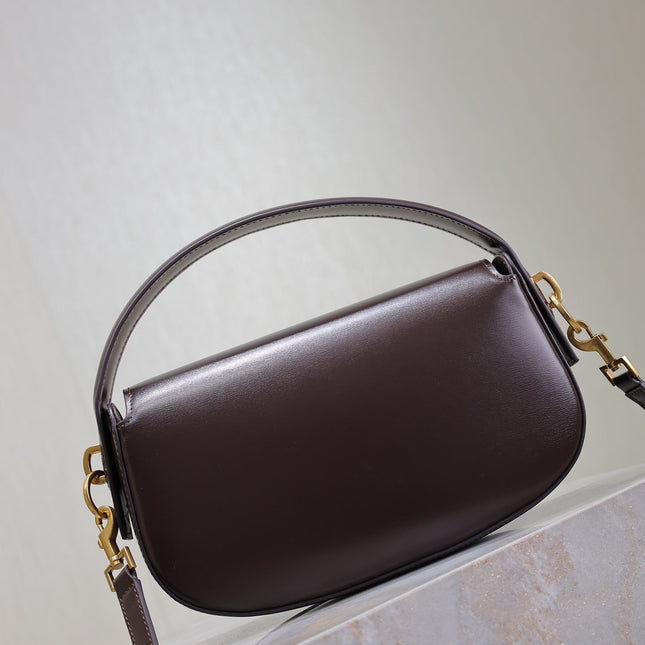 VOLTAIRE 24 IN BRUNETTE BROWN CALFSKIN