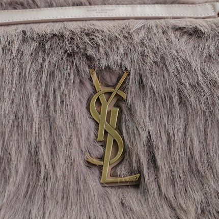 NIKI 47 IN LIGHT PURPLE RABBIT FUR GOLD HARDWARE