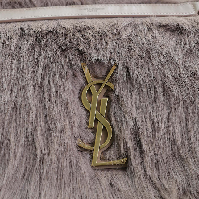 NIKI 47 IN LIGHT PURPLE RABBIT FUR GOLD HARDWARE