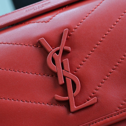 NIKI MEDIUM 28 IN CLASSIC RED LAMBSKIN GOLD HARDWARE
