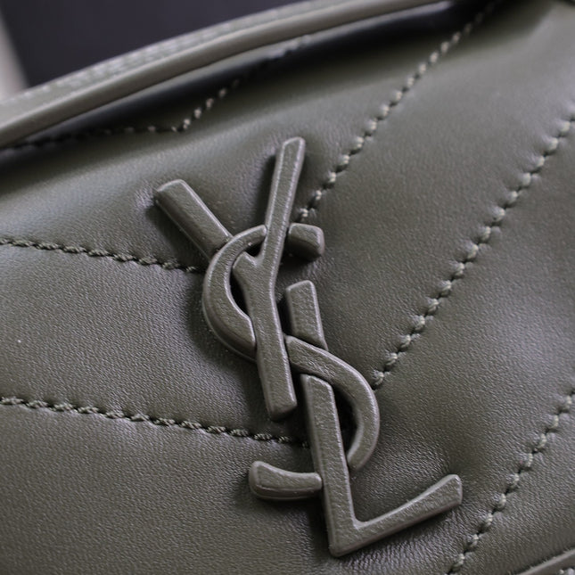 NIKI BABY 22 IN UNIFORM GREEN LAMBSKIN GOLD CHAIN