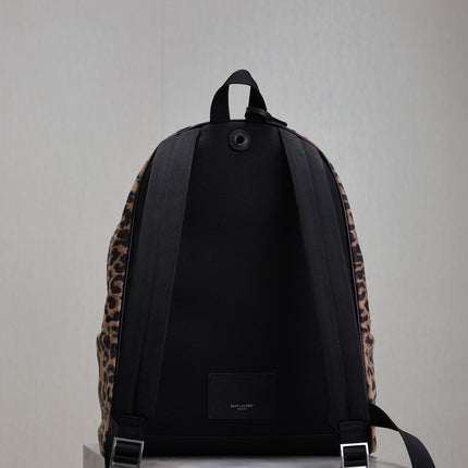 CITY BACKPACK 38 IN LEOPARD PRINT VELVET