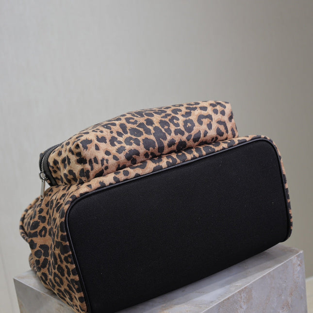 CITY BACKPACK 38 IN LEOPARD PRINT VELVET