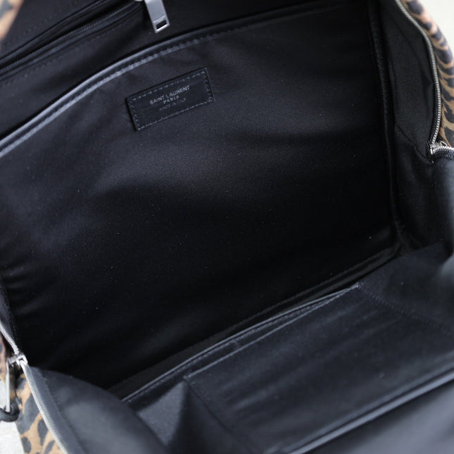 CITY BACKPACK 38 IN LEOPARD PRINT VELVET