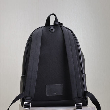 CITY BACKPACK 38 IN BLACK CALFSKIN