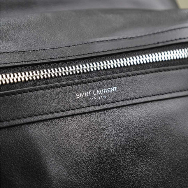CITY BACKPACK 35 IN BLACK CALFSKIN