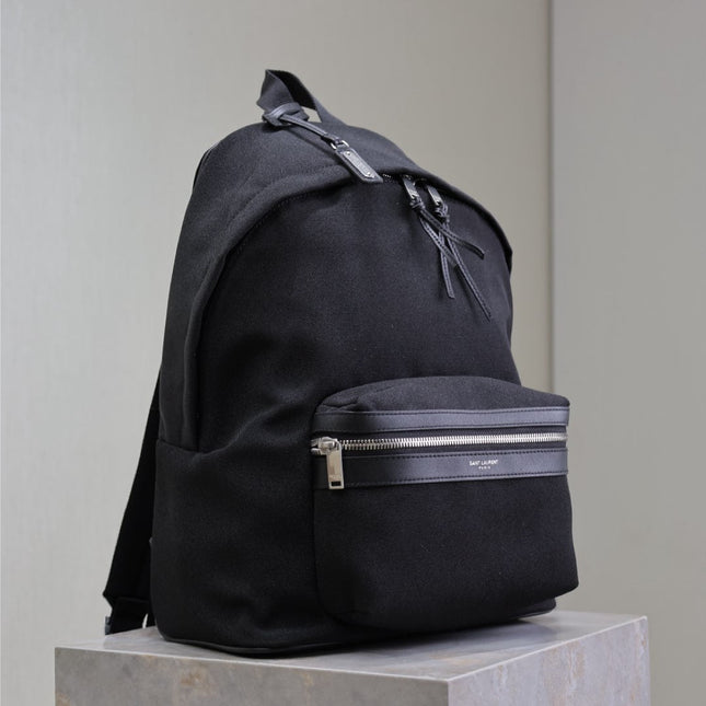 CITY BACKPACK 35 IN BLACK CANVAS