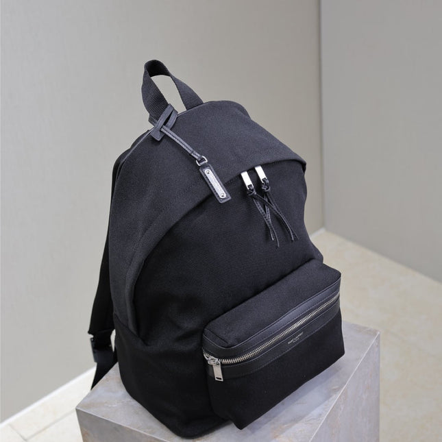 CITY BACKPACK 35 IN BLACK CANVAS