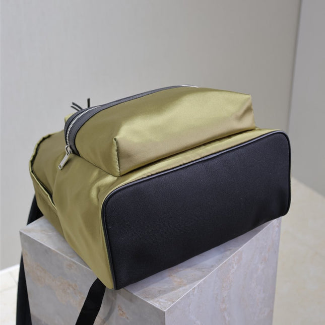 CITY BACKPACK 38 IN MOSS GREEN SILK