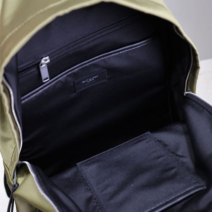 CITY BACKPACK 38 IN MOSS GREEN SILK