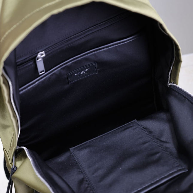 CITY BACKPACK 38 IN MOSS GREEN SILK
