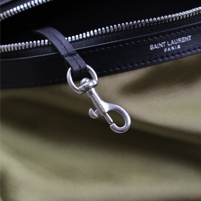 CITY BACKPACK 38 IN MOSS GREEN SILK