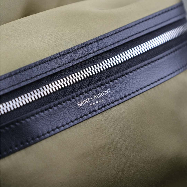 CITY BACKPACK 38 IN MOSS GREEN SILK