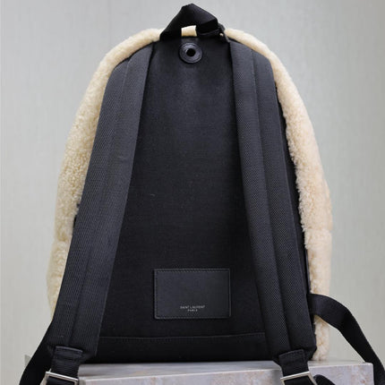 CITY BACKPACK 35 IN BEIGE SHEARLING