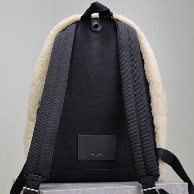 CITY BACKPACK 35 IN BEIGE SHEARLING