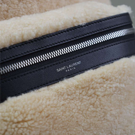 CITY BACKPACK 35 IN BEIGE SHEARLING