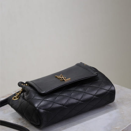 MINI NOLITA BAG 18 IN BLACK LAMBSKIN COPPER HARDWARE