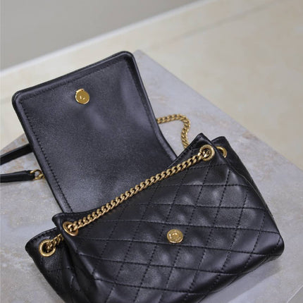 MINI NOLITA BAG 18 IN BLACK LAMBSKIN COPPER HARDWARE