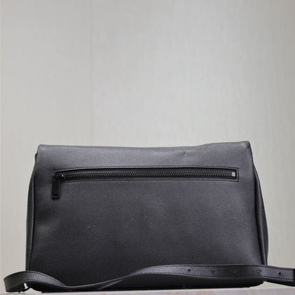 WEST HOLLYWOOD BAG 28 IN BLACK CALFSKIN BLACK HARDWARE