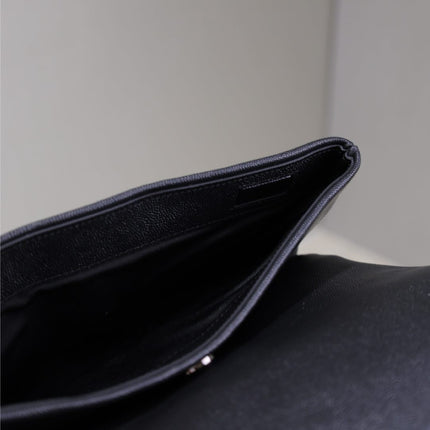WEST HOLLYWOOD BAG 28 IN BLACK CALFSKIN BLACK HARDWARE