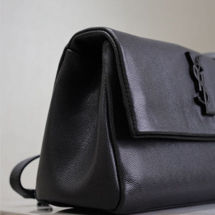 WEST HOLLYWOOD SMALL BAG 24 IN BLACK CALFSKIN BLACK HARDWARE