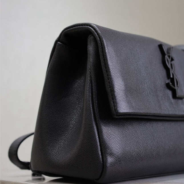 WEST HOLLYWOOD SMALL BAG 24 IN BLACK CALFSKIN BLACK HARDWARE
