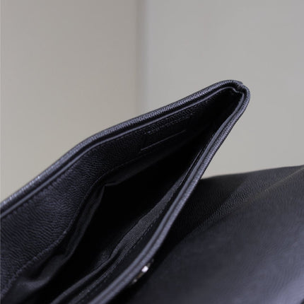 WEST HOLLYWOOD SMALL BAG 24 IN BLACK CALFSKIN BLACK HARDWARE