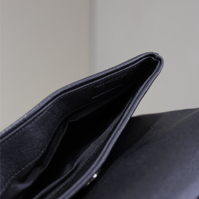 WEST HOLLYWOOD SMALL BAG 24 IN BLACK CALFSKIN BLACK HARDWARE