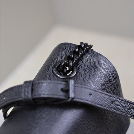 WEST HOLLYWOOD SMALL BAG 24 IN BLACK CALFSKIN BLACK HARDWARE