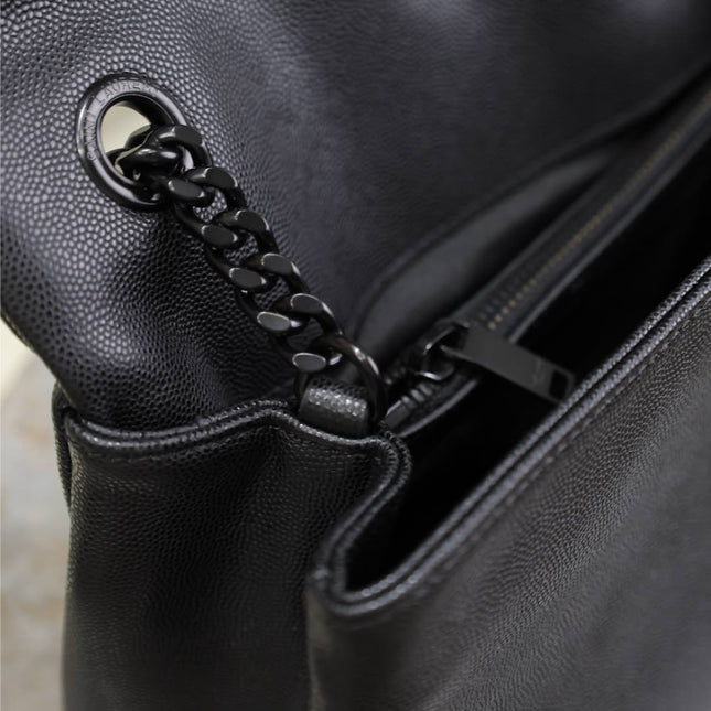 WEST HOLLYWOOD SMALL BAG 24 IN BLACK CALFSKIN BLACK HARDWARE