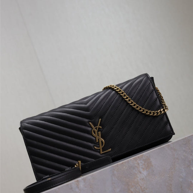KATE 99 MEDIUM BAG 26 IN BLACK QUILTED NAPPA CALFSKIN COPPER HARDWARE
