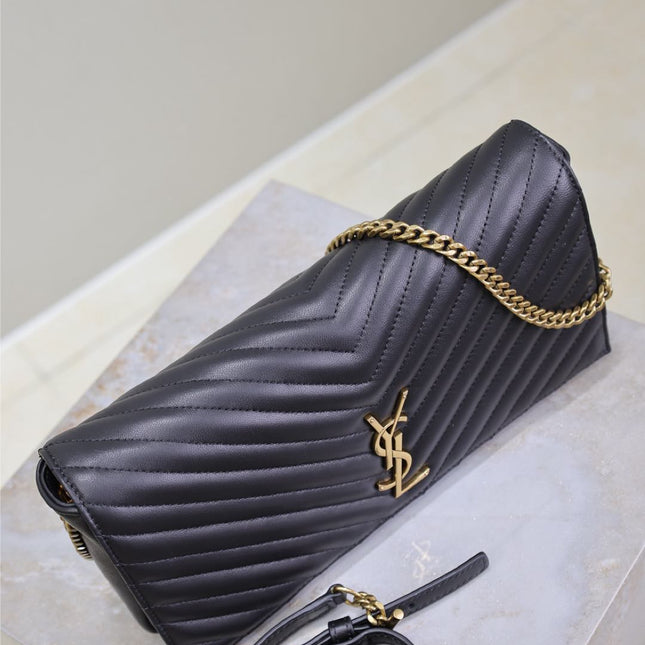 KATE 99 MEDIUM BAG 26 IN BLACK QUILTED NAPPA CALFSKIN COPPER HARDWARE