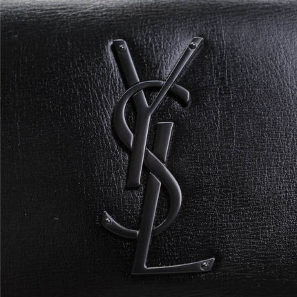 SUNSET SMALL BAG 19 IN BLACK CALFSKIN BLACK HARDWARE