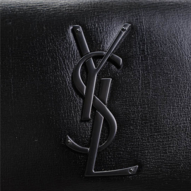 SUNSET SMALL BAG 19 IN BLACK CALFSKIN BLACK HARDWARE