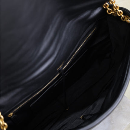 JAMIE 4.3 LARGE BAG 43 IN BLACK LAMBSKIN GOLD HARDWARE