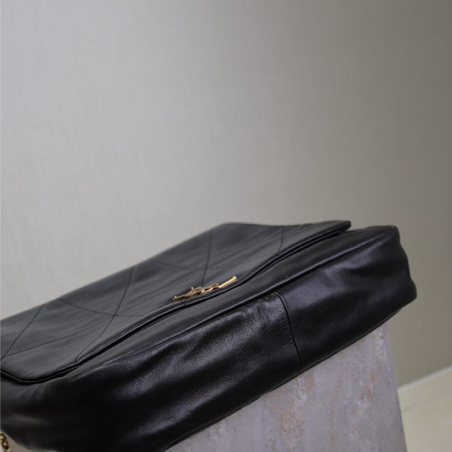 JAMIE 4.3 LARGE BAG 43 IN BLACK LAMBSKIN GOLD HARDWARE