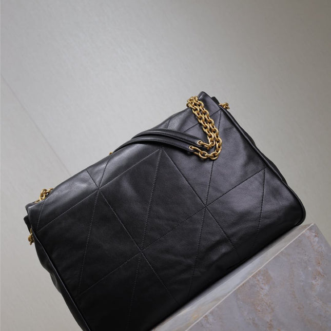 JAMIE 4.3 LARGE BAG 43 IN BLACK LAMBSKIN GOLD HARDWARE
