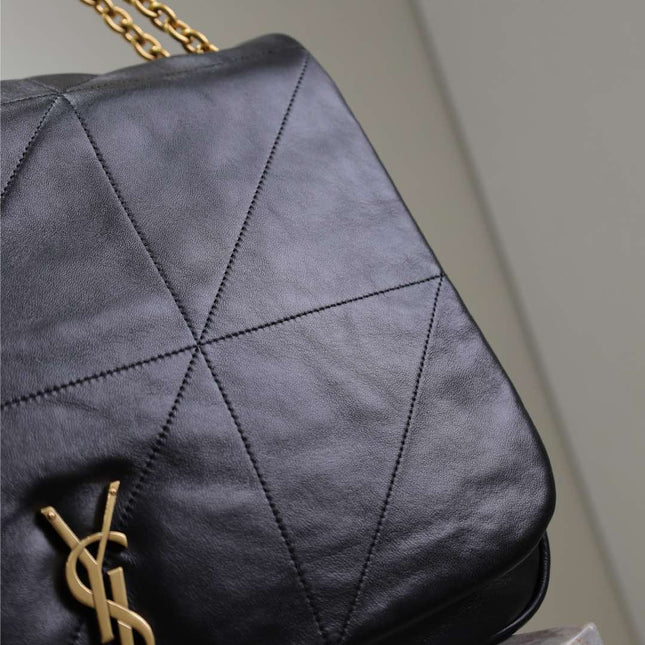 JAMIE 4.3 LARGE BAG 43 IN BLACK LAMBSKIN GOLD HARDWARE