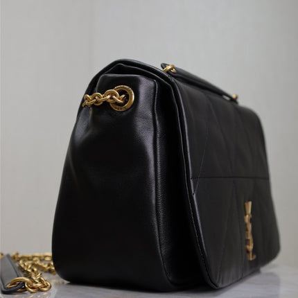 JAMIE 4.3 SMALL BAG 25 IN BLACK LAMBSKIN GOLD HARDWARE