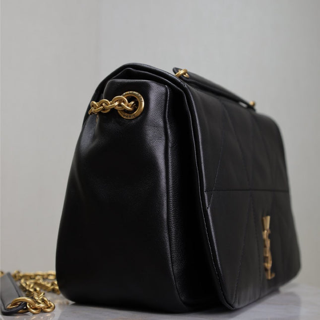 JAMIE 4.3 SMALL BAG 25 IN BLACK LAMBSKIN GOLD HARDWARE