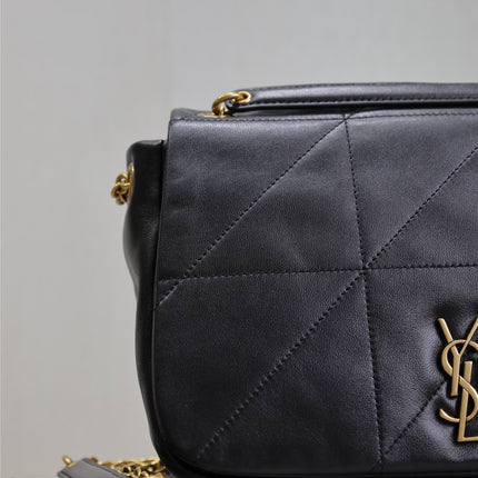 JAMIE 4.3 SMALL BAG 25 IN BLACK LAMBSKIN GOLD HARDWARE